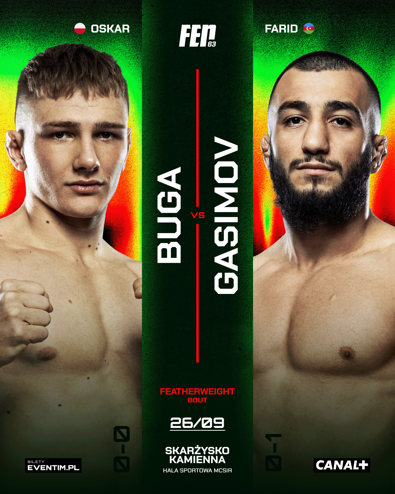 FEN 63: Buga will make professional debut, opponent Gasimov